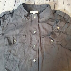 Daily Thread Size 3XL Gray Viscose Utility Jacket Long‎ Sleeve Lightweight Zip